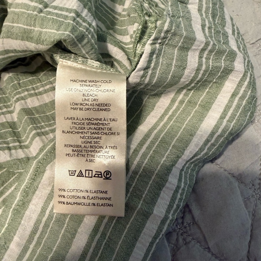 NWT Anthropologie Pilcro Green Plaid Button Front Shirt Effortless Top - Picture 10 of 13
